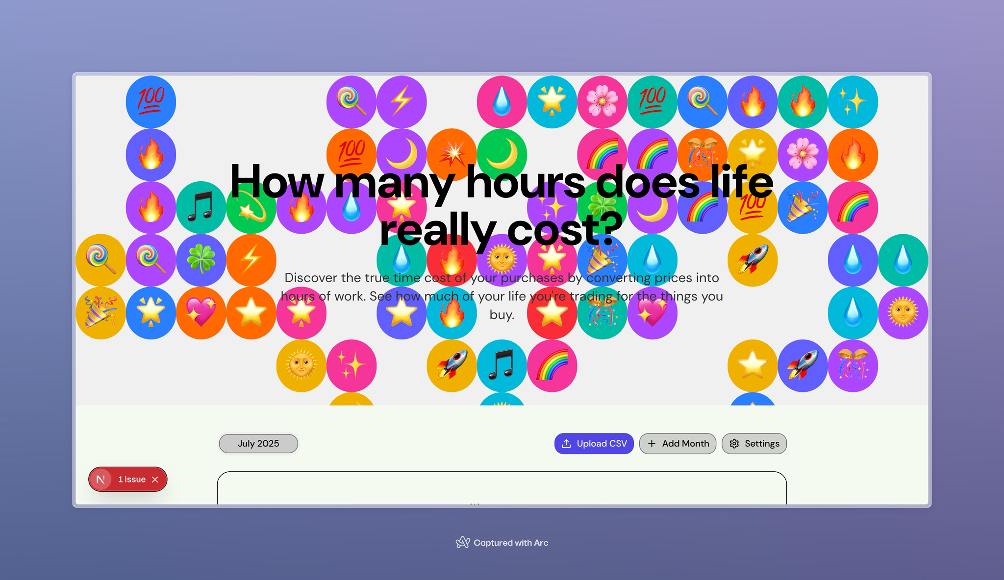 Mony – see how many work-hours every purchase costs (built with v0 and Windsurf)